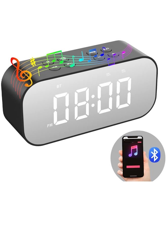 Alarm Clock for Bedroom/Office,Digital Clock with Bluetooth Speaker, Alarm Clock for Heavy Sleepers Adults,Teens,Kids  - Image 1