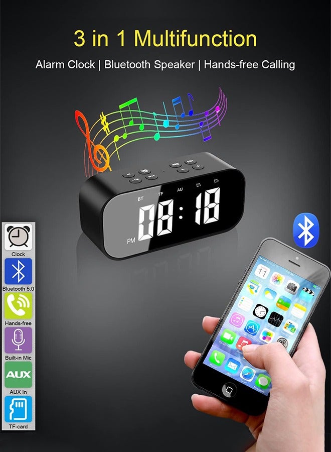 Alarm Clock for Bedroom/Office,Digital Clock with Bluetooth Speaker, Alarm Clock for Heavy Sleepers Adults,Teens,Kids  - Image 3