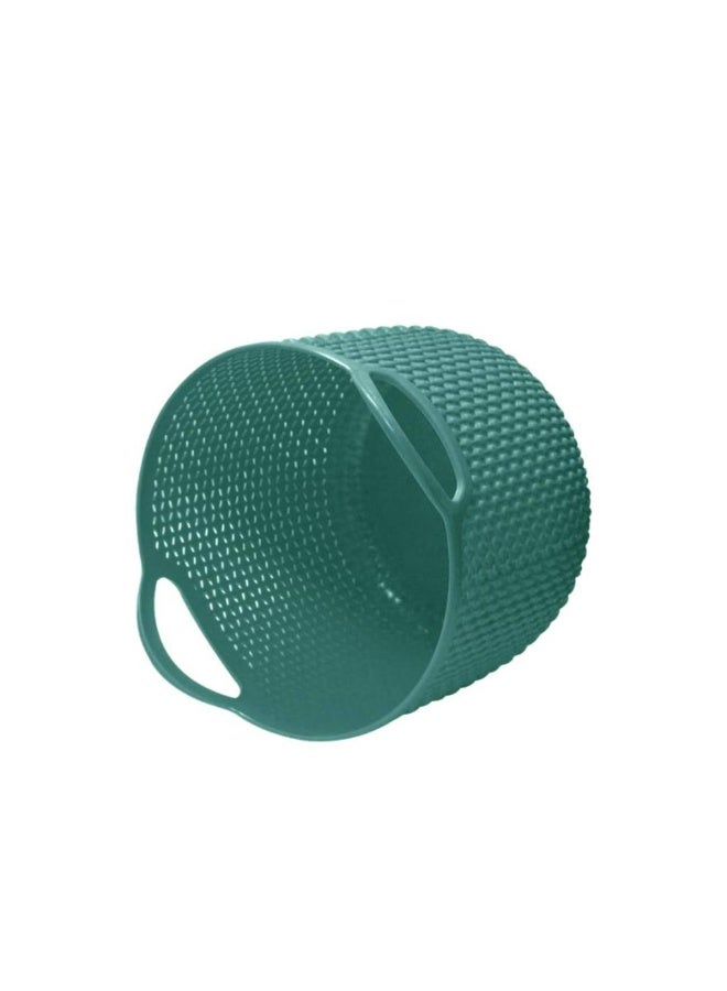 اليسا مجموعة من 3 سلال تخزين بلاستيكية مدمجة - منظمات متينة وقابلة للتكديس بمقابض مفتوحة - 16.5 × 12.3 × 12 سم - مثالية للاستخدام في المطبخ والحمام والمكتب - Image 3