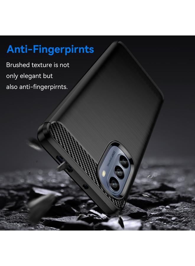 erorex Case For Motorola Moto G62 5G India Brushed Texture Carbon Fiber TPU Phone Case - Image 3