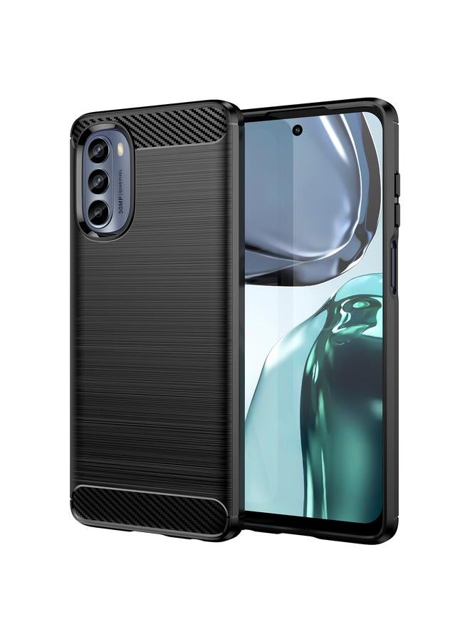 erorex Case For Motorola Moto G62 5G India Brushed Texture Carbon Fiber TPU Phone Case - Image 1