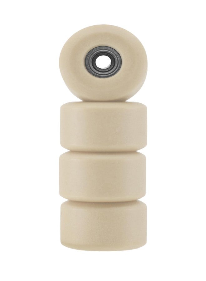 Teak Tuning Apex All Terrain Polymer (ATP) Fingerboard Wheels - New Street Shape, 65D - 7.7mm Diameter - ABEC-9 Stealth Bearings - Made in The USA - Coyote Tan Colorway - Image 2