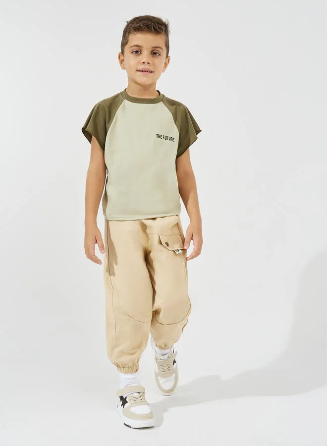 Styli Button Front Cargo Pants