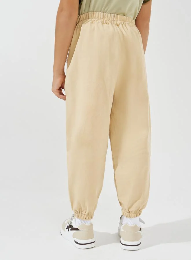 Styli Button Front Cargo Pants
