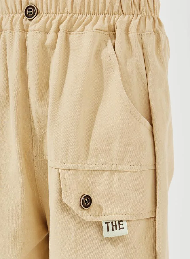 Styli Button Front Cargo Pants