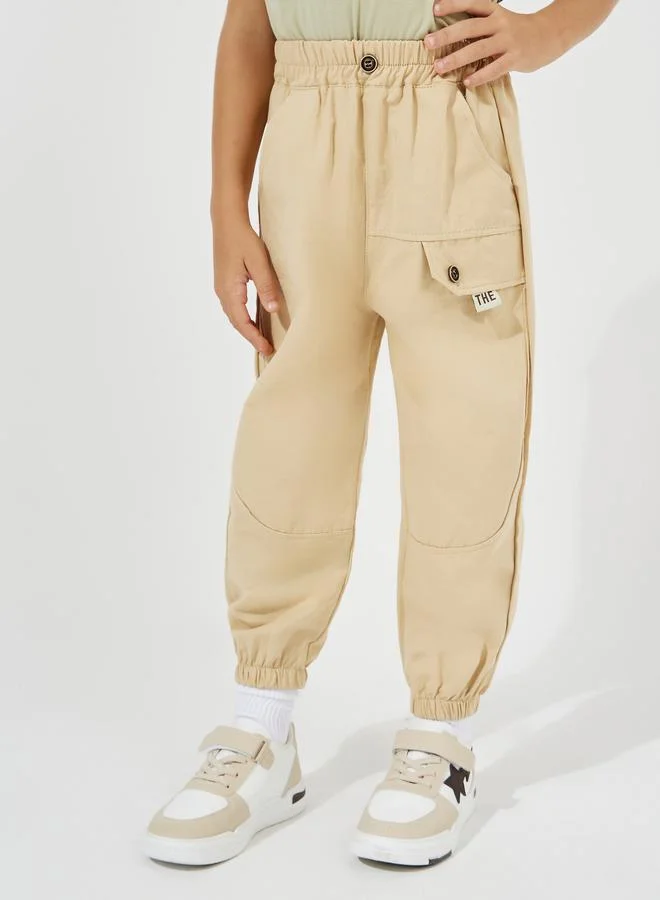 Styli Button Front Cargo Pants