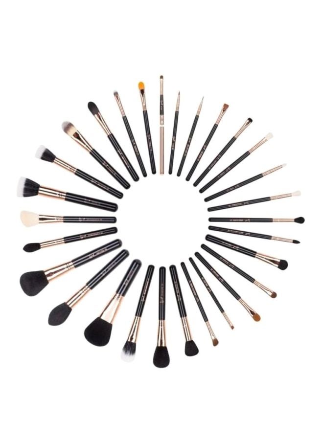 SIGMA 29-Piece Makeup Brush Set Black/Gold - Image 1
