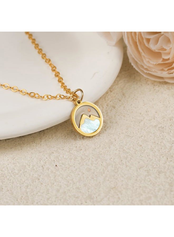 CXLDTE Mustard Seed Necklace Jewelry for Women Girls, Gold, 45.72 cm, Stainless Steel, No Gemstone - Image 3