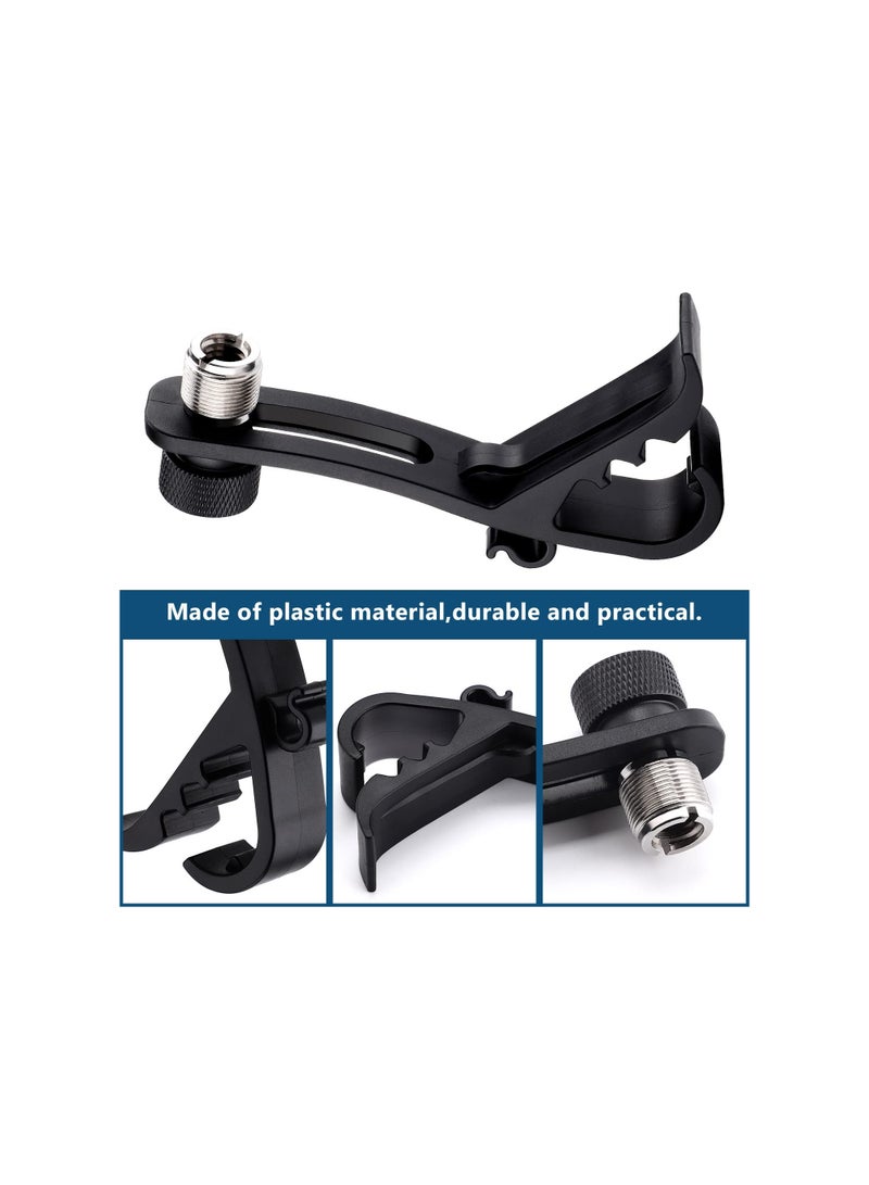 SYOSI Drum Microphone Clip, Adjustable Mic Mount Clamp Holder Mic Securing Clip, Shockproof Drum Mounts for Musical Instrument Supplies, Microphone Drum Mount for Professional Drum Recording(2PCS ) - Image 4