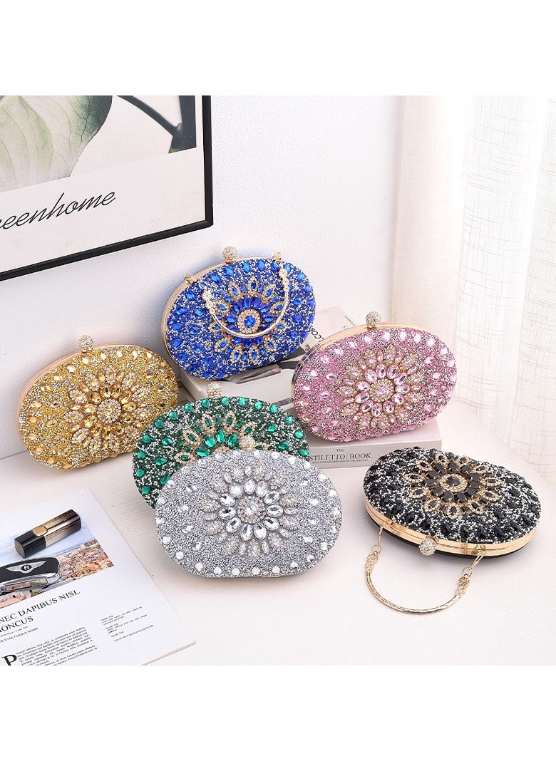 Miluraining - Women Clutch Bag Evening Bag Purse with rhinestone diamond decoration decoration Small Crossbody Bag Handbag Shoulder Bag Satchel Bags Suitable for Party Prom Wedding - Image 1