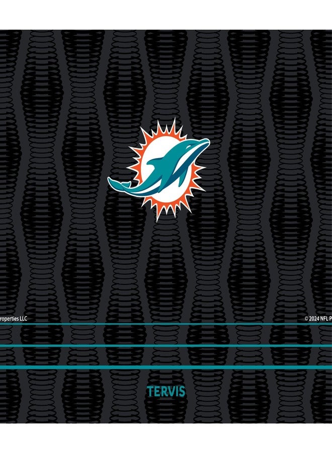 Tervis Venture Water Bottle NFL® Miami Dolphins - Full Speed Triple Walled Insulated Tumbler Travel Cup Keeps Drinks Cold & Hot, 26oz, Stainless Steel - Image 2