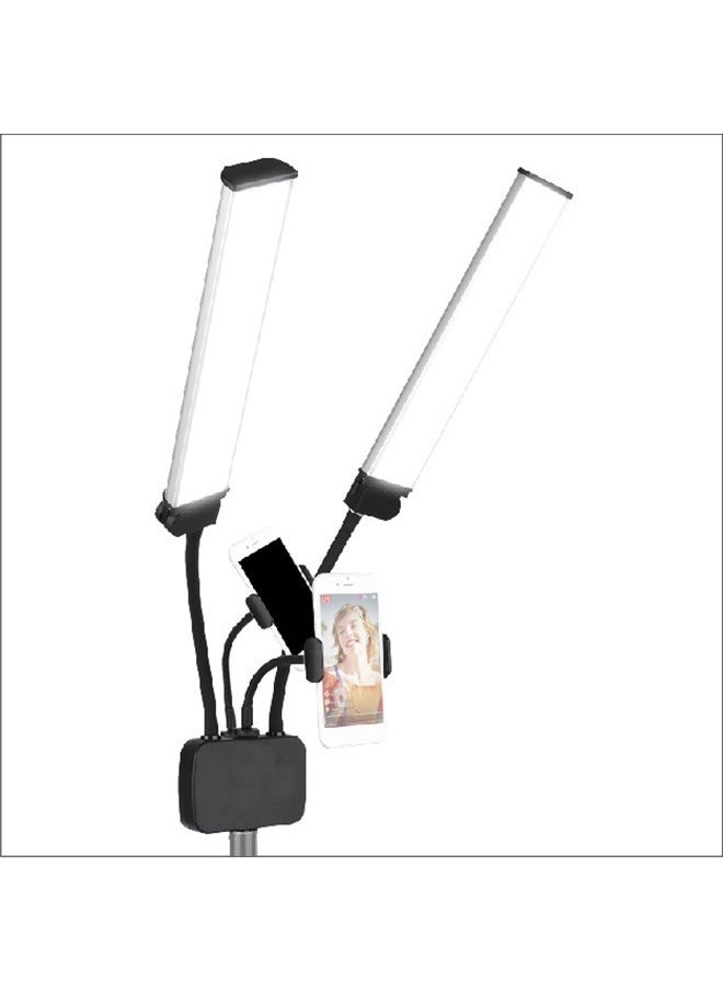 عربست الولايات المتحدة الأمريكية المزدوج مصباح الذراع 45W أنبوب مزدوج رئيس مصباح التصوير الفوتوغرافي الجمال - Image 2