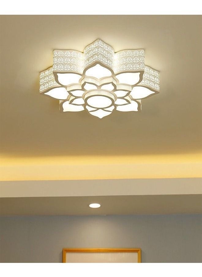 C&C Home Modern Flower Shape LED Acrylic Ceiling Remote Control Adjustable Dimming Light Lamp  - Image 5