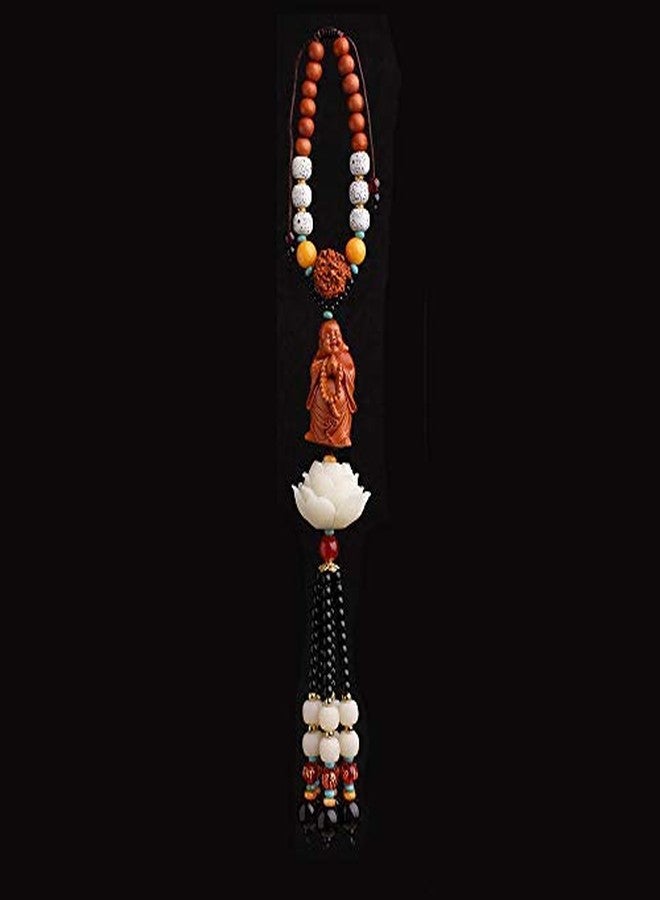 FengShuiGe Stereoscopic Sculpture Lotus Lucky Car House Door Window Charm Hanging Pendant (Laughing Buddha) - Image 1