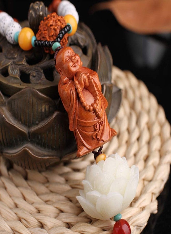 FengShuiGe Stereoscopic Sculpture Lotus Lucky Car House Door Window Charm Hanging Pendant (Laughing Buddha) - Image 4
