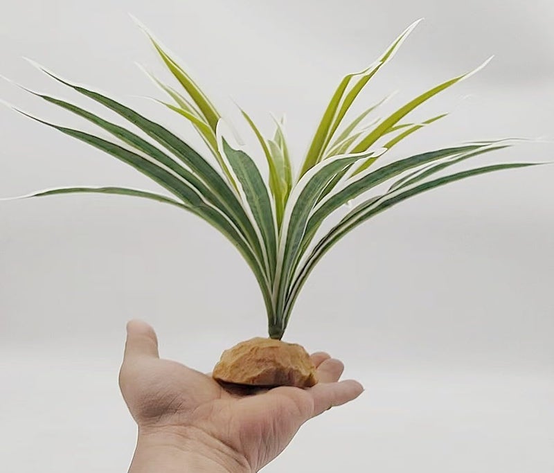 KERUIDENG Reptile Terrarium Decor, Bearded Dragon Tank Accessories，Spider Plants for Crested Gecko Leopard Lizard Chameleon Ball Python Snake Frog - Image 2