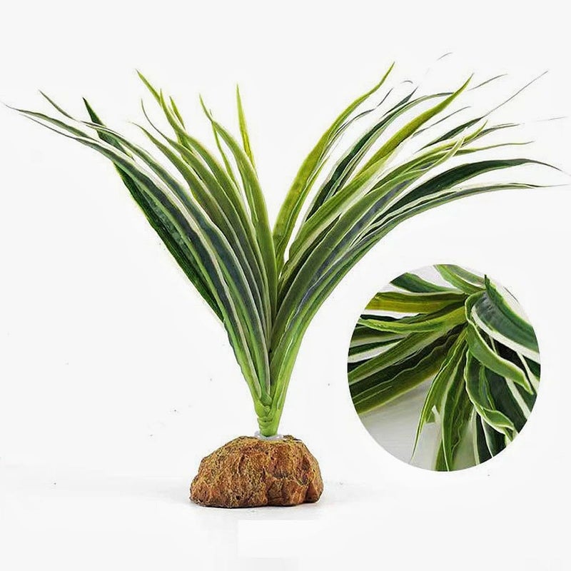 KERUIDENG Reptile Terrarium Decor, Bearded Dragon Tank Accessories，Spider Plants for Crested Gecko Leopard Lizard Chameleon Ball Python Snake Frog - Image 1