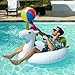 PARENTSWELL 43 Inflatable Unicorn Flamingo Pool Floats 2 Pack Pool Tube Floaties Swim Rings with 2 Beach Balls Inflatable Pool Raft Tubes for Adults Pool Party Favors - Image 4
