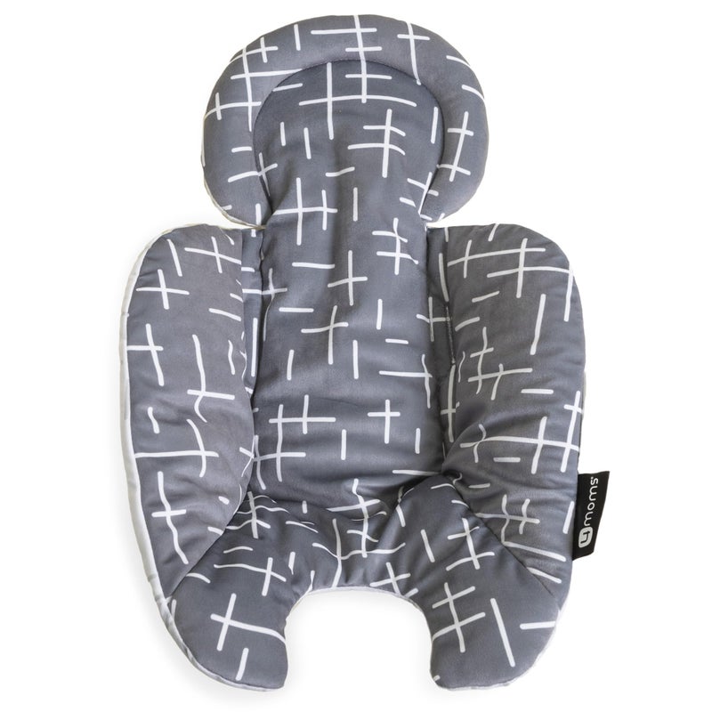 4moms RockaRoo and MamaRoo Infant Insert Machine Washable Soft Plush Fabric Reversible Design Dark Grey