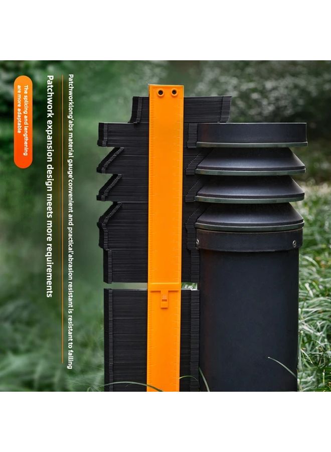 10 Inch Lockable Contour Gauge Multi Function Ruler High Precision ABS Resin - Image 3