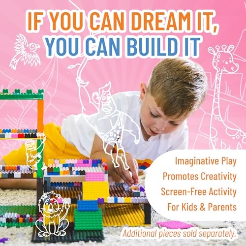 Strictly Briks AlphaBriks and 10x10 Grey Baseplate, 100 Pieces, 2x2 Alphabet Letter Bricks, Easy to Remove, Fun and Educational Tool, 100% Compatible with All Major Brands - Image 5