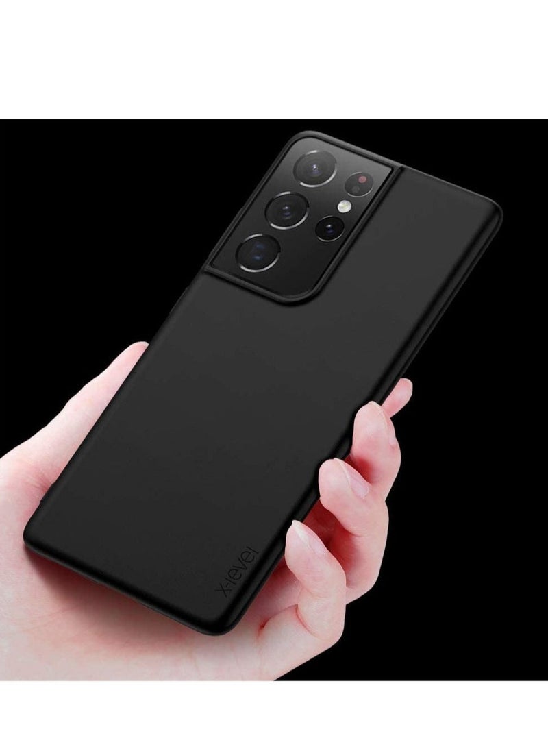 Raxoom Samsung Galaxy S21 Ultra Case Slim Fit Soft TPU Super Ultra-Thin [Guardian Series] S21 Ultra Phone Back Cover Light Protective Matte Finish Coating Case Compatible Samsung S21 Ultra - Image 4