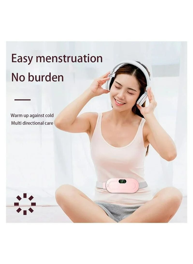 Generic Period Heating Pad, Cordless Electric Heating Belt, Rapid Heating Pad with 3 Heating Levels and 4 Vibrating Massage Modes, Period/Period, Back or Belly Pain Relief for Women or Girls  - Image 2
