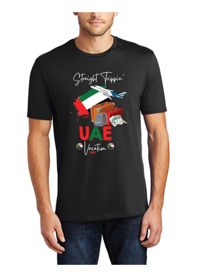 UAE Printed Vacation T-Shirts for Men - Capture Your Arabian Adventure - Image 1