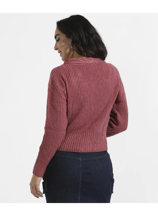 كامبوس سوترا كنزة صوفية سوداء نسائية بتفاصيل مبطنة