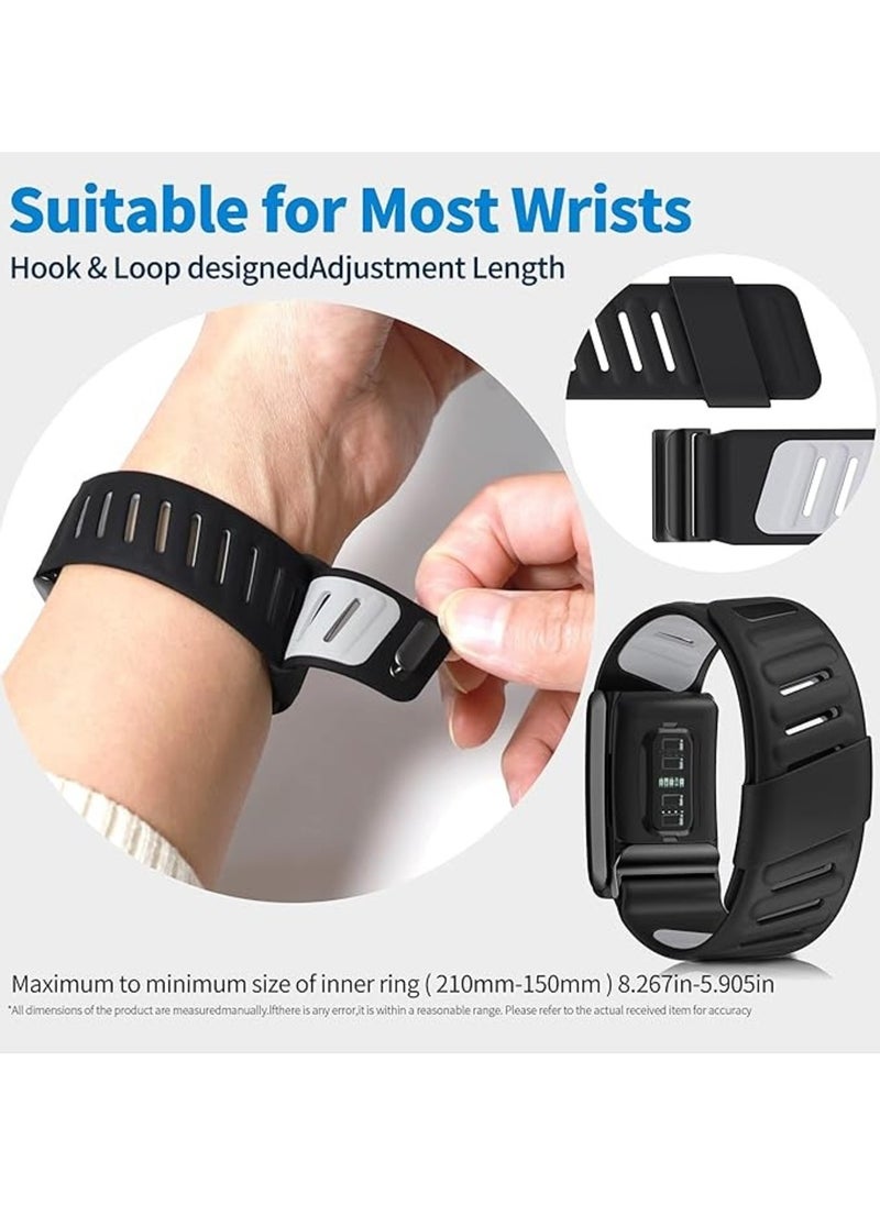 TEMPO Comfort Durable Silicone Wristband Compatible with WHOOP 4.0 Band, Soft Silicone Sports Loop Strap for Men & Women, with U Shaped Connector  - Image 4
