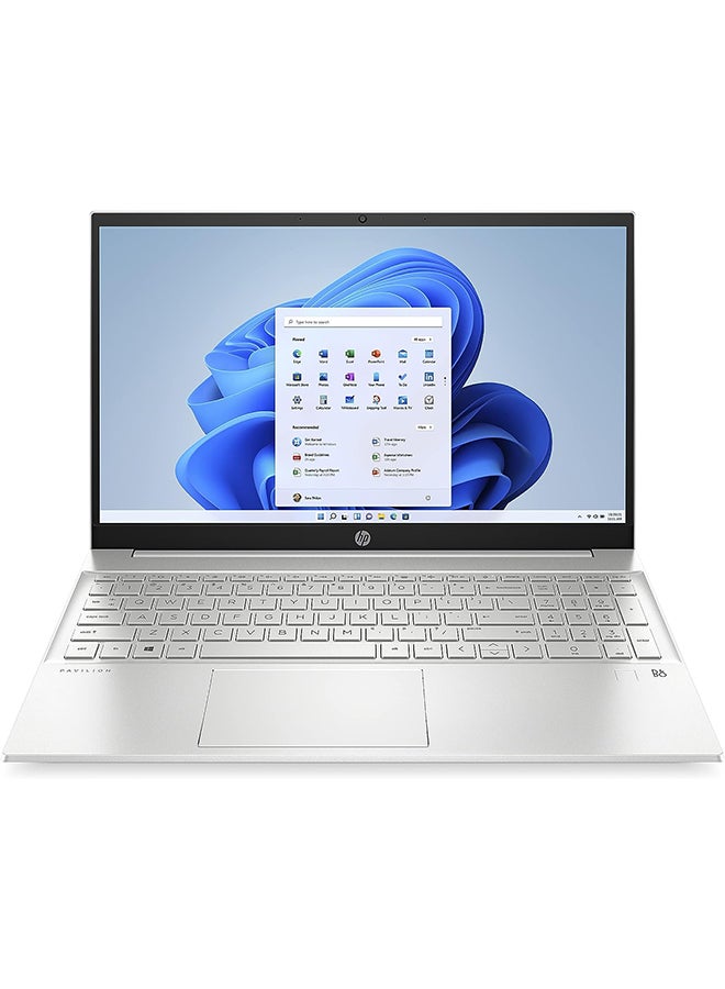 HP كمبيوتر محمول Pavilion 15-eg1020ne بشاشة مقاس 15.6 بوصة، ومعالج Core i5-1135G7/ وذاكرة وصول عشوائي سعة 8 جيجابايت/ ومحرك أقراص SSD سعة 512 جيجابايت/وبطاقة رسومات Intel Iris XE/نظام التشغيل Windows 11 - Image 1