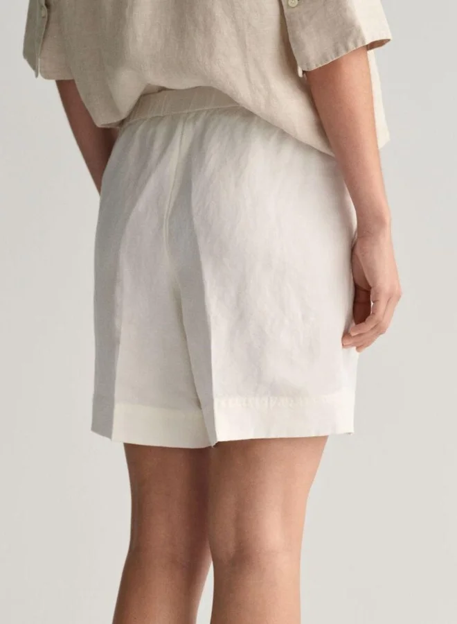 غانت Gant Relaxed Fit Linen Blend Pull-On Shorts