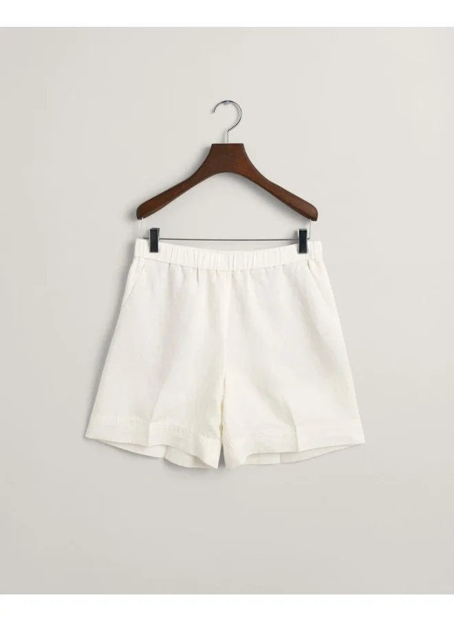 غانت Gant Relaxed Fit Linen Blend Pull-On Shorts