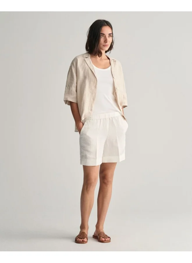 GANT Gant Relaxed Fit Linen Blend Pull-On Shorts