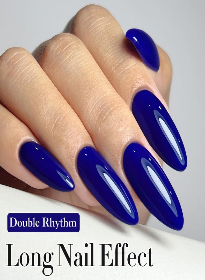 Double Rhythm 15 ML Gel Polish Pure Sheer Same Color Same Bottle Soak Off Gel Polish Art Manicure Salon DIY at Home for Women (Deep Navy Blue-A1457) - Image 4