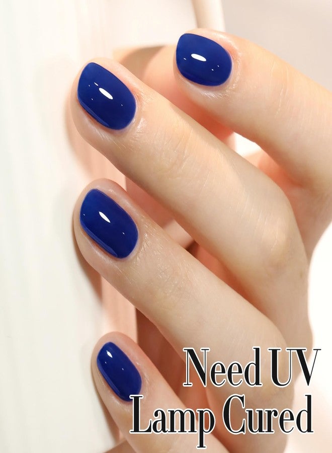 Double Rhythm 15 ML Gel Polish Pure Sheer Same Color Same Bottle Soak Off Gel Polish Art Manicure Salon DIY at Home for Women (Deep Navy Blue-A1457) - Image 3