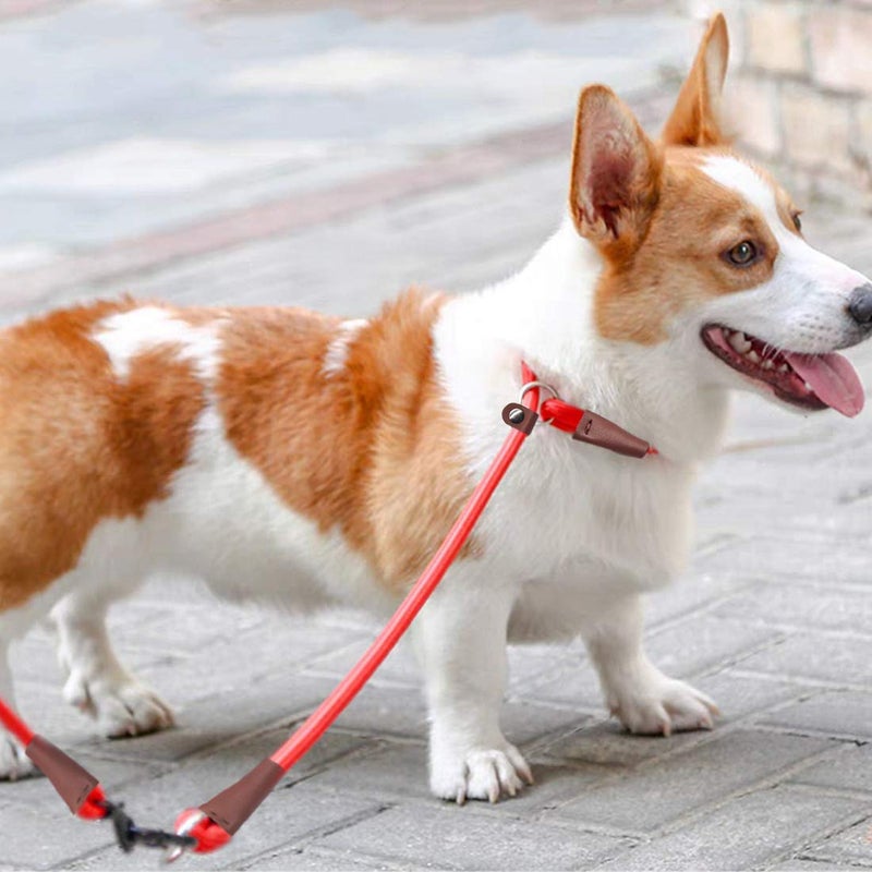 MayPaw Slip Collar Nylon Rope Adjustable Collar for Dog Training- No Pull Round Martingale Dog Collars for Small Medium Large Dogs (24" x 1/2", Red) - Image 5
