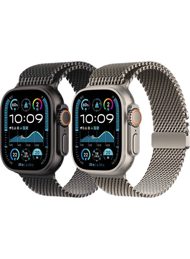 BHO Suitable For Apple Watch Band, Apple Watch S10/Ultra2 New Milanese Loop, Iwatch S9/8/7/6/Se Parachute-Style Buckle Strap - Image 2