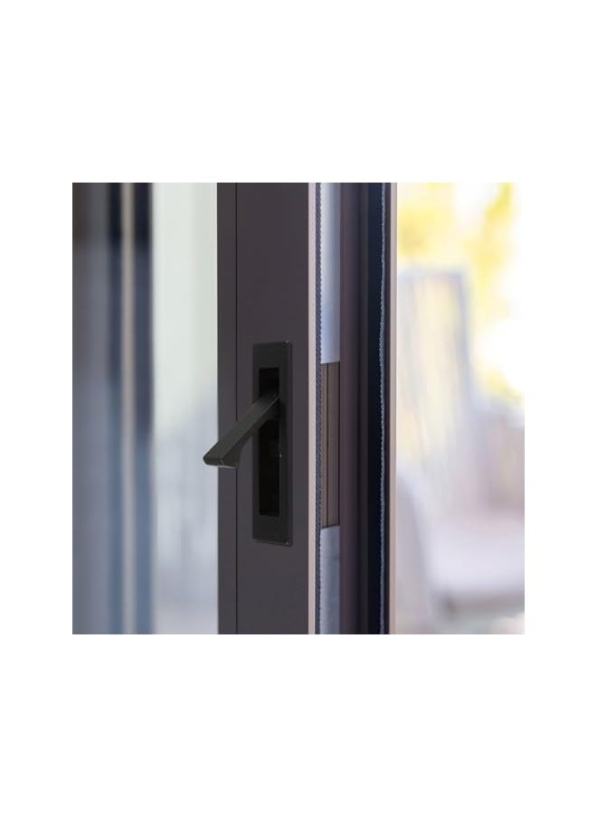 PROMASS promass Pocket Door Pull Handle, Sliding Door Handles Recessed Flush Finger Pull Flush Mount Door Pull Pocket Door Hardware Pocket Door Edge Pulls for Pocket Door Closet Door Barn Door(A)  - Image 5