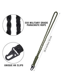 CMGTYYD CMGTYYD Heavy Duty Paracord Neck Lanyard Keychain for ID Badges Braided Keychains, Strong Paracord Braided Lanyard with Metal Clip Key Ring for Outdoor Activities, Camera, Wallet, Activities, Travel  - Image 3