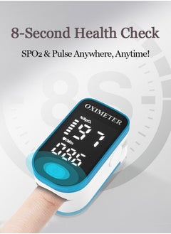 OAGA Pulse Oximeter | Finger Clip Oximeter, Portable LED Screen Heart Rate Monitor and Arterial Oxygen Saturation  | Small and lightweight  - Image 2