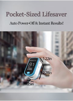 OAGA Pulse Oximeter | Finger Clip Oximeter, Portable LED Screen Heart Rate Monitor and Arterial Oxygen Saturation  | Small and lightweight  - Image 5