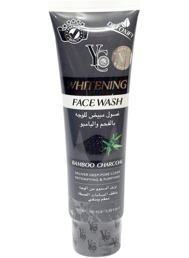 واي سي غسول تبييض الوجه بالفحم 100 مل