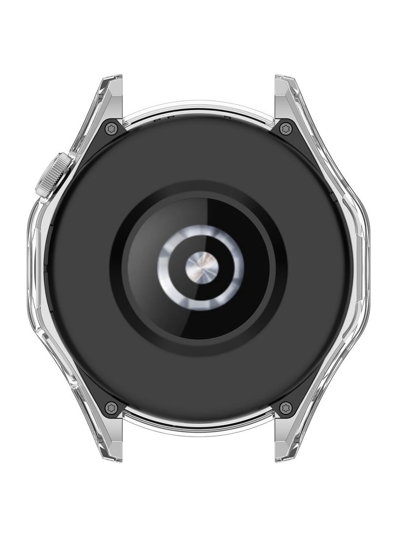 Protective Case for HUAWEI WATCH GT 4 46mm All-around Anti Scratch Shockproof Hard PC Full Cover Tempered Glass Case Compatible with Huawei Watch GT4 46mm,Clear  - Image 4