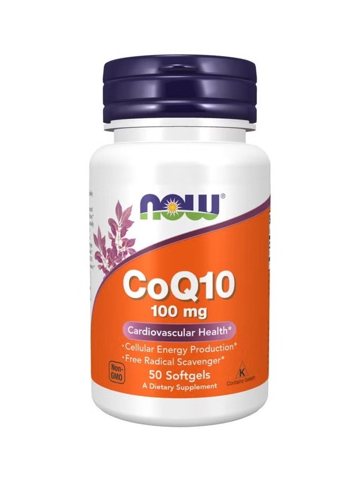 now CoQ10 100mg Softgels 50s