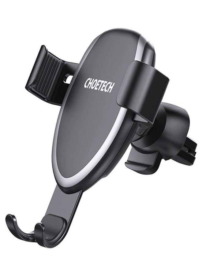 CHOETECH Wireless Charging Car Mount Electric Phone Holder 10W Black/Silver - Image 1
