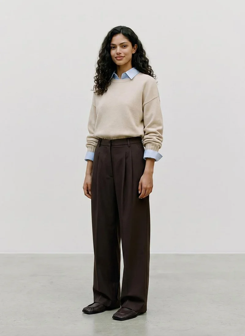 فيرو مودا VMKACY Long Sleeve O-Neck Type Pullover