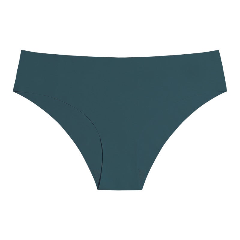 2024 Explosions European-Style Seamless Ice Silk Underwear Breathable Skin-Friendly Nude Sports Waist Plus Size Ladies Triangle - Image 1