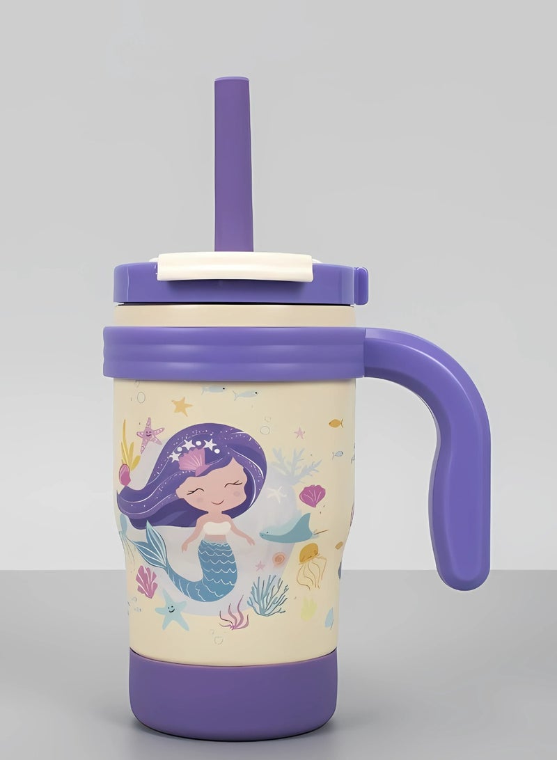 Twisoo Twisoo Mini Tumbler for Babies and Toddlers – BPA-Free Leak-Proof Straw Cup with Spill-Resistant Lid, Easy-Grip Handle, Travel-Friendly Hydration Bottle for Infants 6 Months+ (Purple) - Image 1