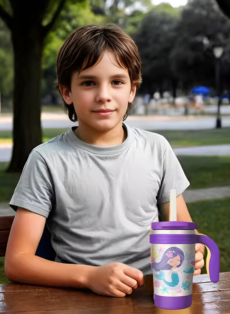 Twisoo Twisoo Mini Tumbler for Babies and Toddlers – BPA-Free Leak-Proof Straw Cup with Spill-Resistant Lid, Easy-Grip Handle, Travel-Friendly Hydration Bottle for Infants 6 Months+ (Purple) - Image 2